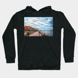 River Street Savannah Georgia Hoodie